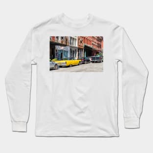 Yellow car in Tribeca, New York City Long Sleeve T-Shirt